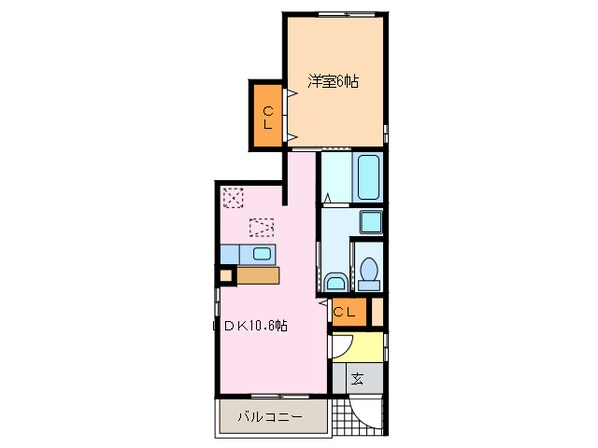 コトンシャトーハーベストテラスの物件間取画像